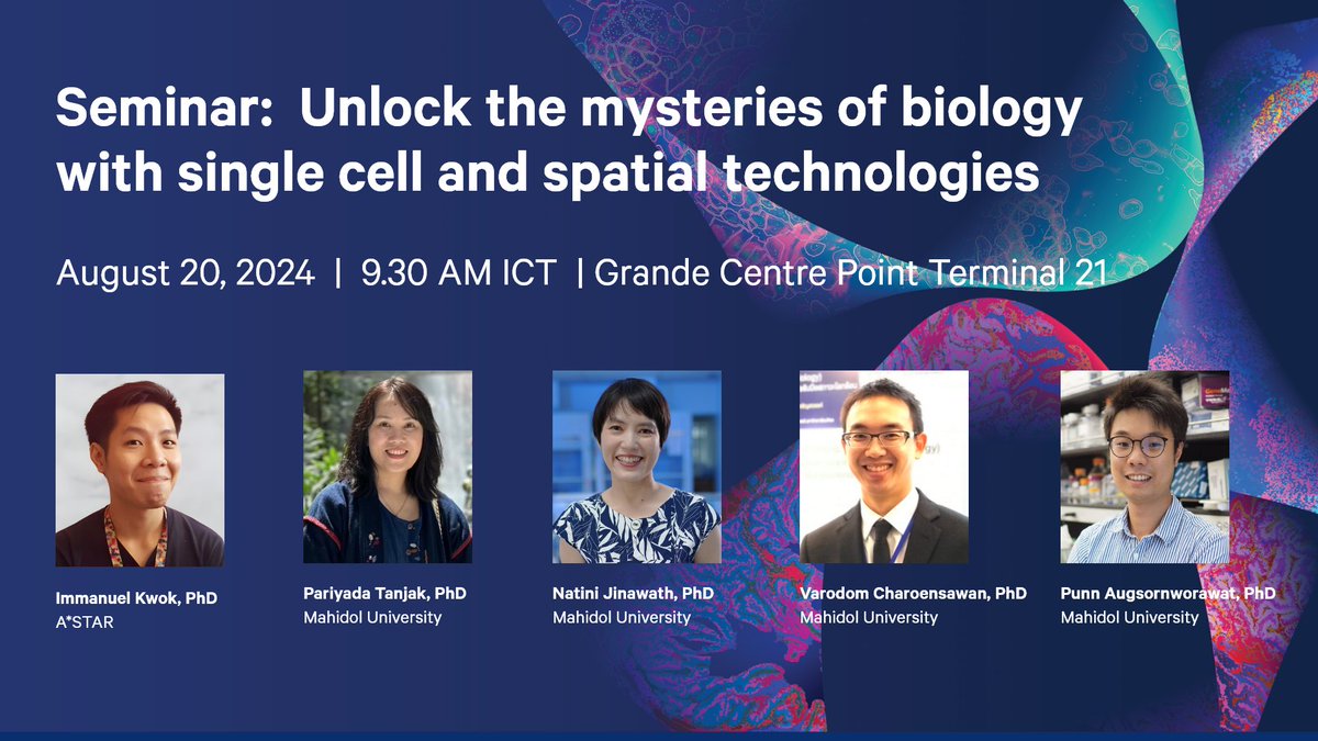Join us &amp; Bio-Active for our in-person seminar to discover how you can unlock the mysteries of biology with cutting-edge #singlecell and #spatialbiology technologies. Register: 10xgen.com/1G1