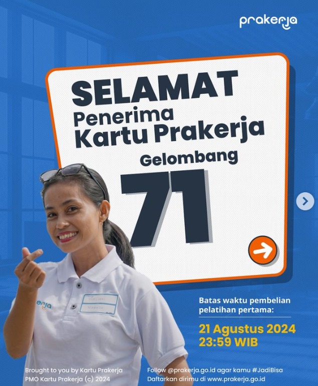 Akhirnya hari ini pegumuman kelulusan yura ✨

Yeyyy congrats buat yang lolos prakerja gelombang 71🐣
Yuk daripada bingung dan salah langkah, buruan dm/klik link di bioku ya untuk panduan gratis plus rekomendasi kelas yang ada insentif tambahannya📩

#prakerja2024 #zonauang