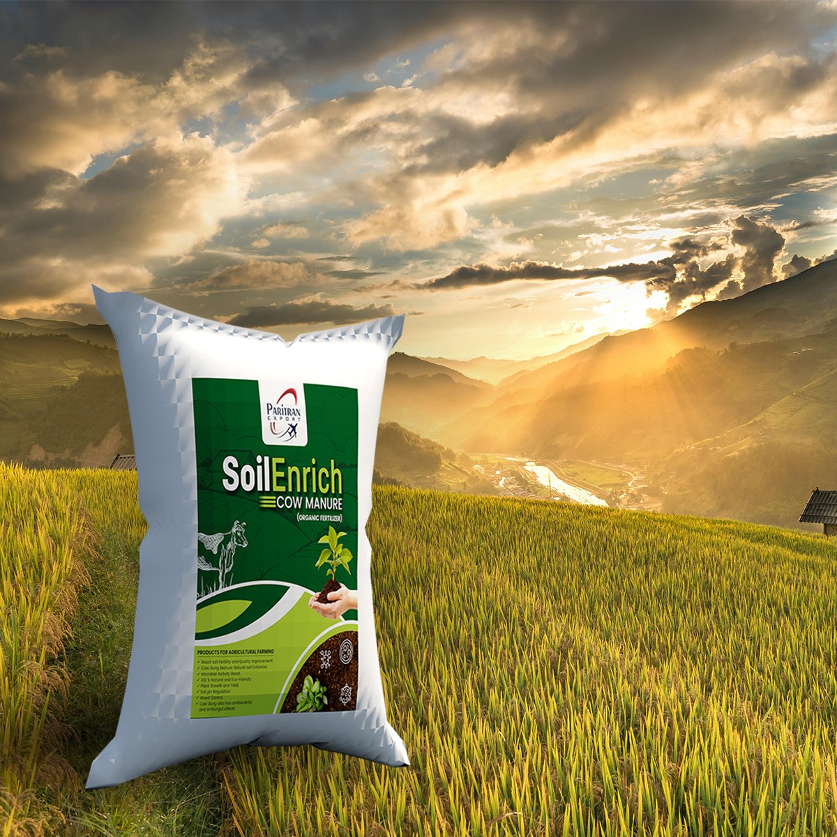 Organic Matter: High in organic matter, cow manure helps enhance soil structure, aeration, and water retention capabilities