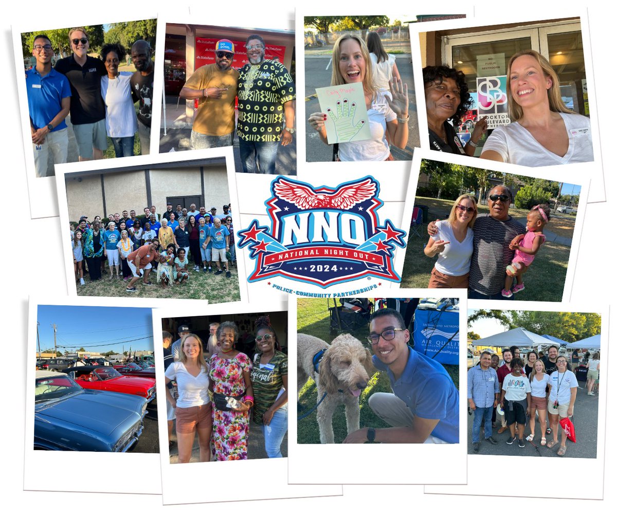 CaityMapleD5's tweet photo. That's a wrap on #NationalNightOut2024 in beautiful South Sac! #TeamCaity hit TEN amazing NNO events tonight - thank you so much to our neighborhood and community associations for putting in so much work and hosting such fun parties. We can't wait for next year! https://t.co/7fZTo7fxL8
