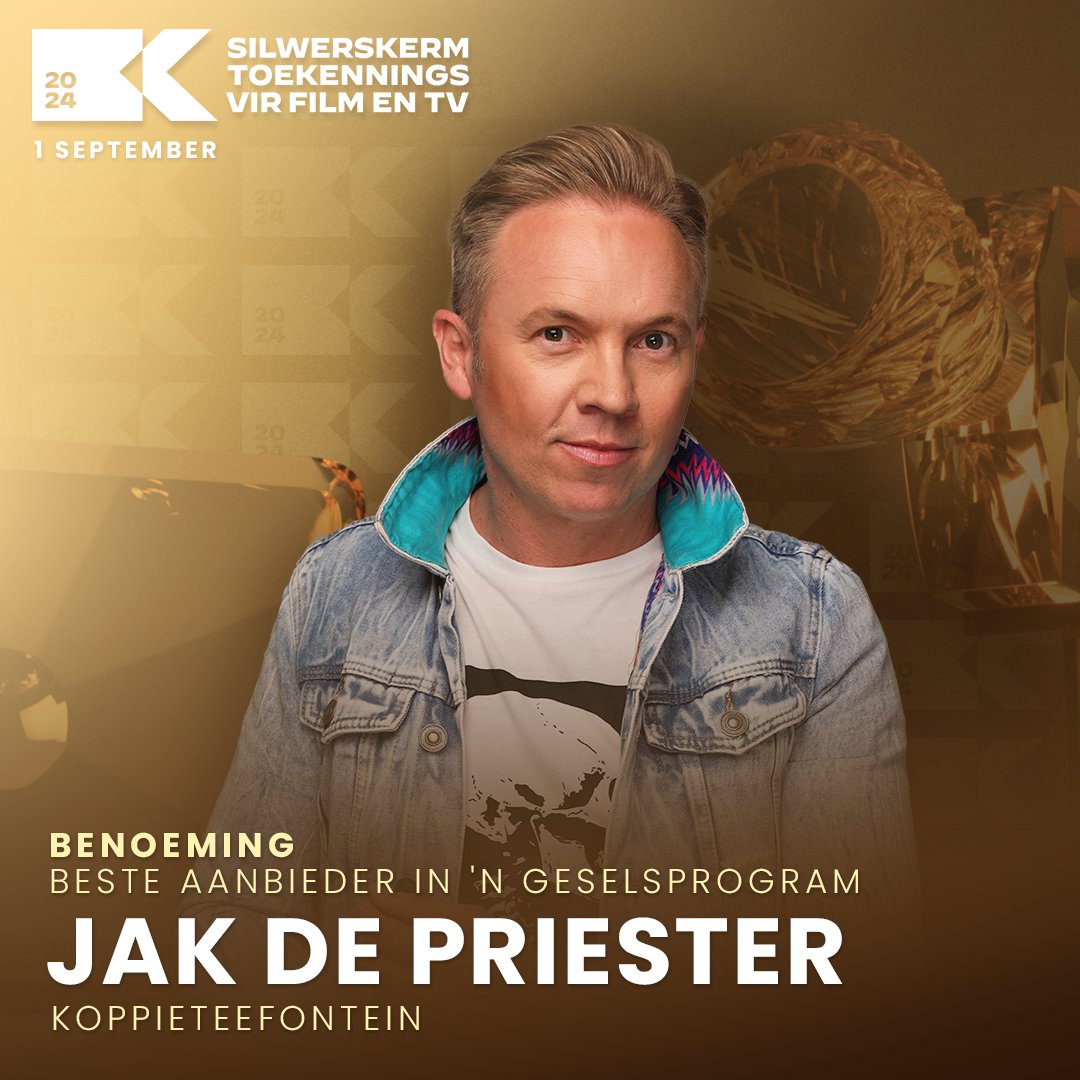 kykNETtv's tweet photo. Baie geluk aan die #kykNET Silwerskermtoekennings vir Film &amp; TV nominasies vir Beste aanbieder in ’n geselsprogram: 

🫖 #Roer - @alfredadriaan
🫖 #KoppieTeeFontein - @JakDePriester
🫖 #HannesAanHuis - #HannesvanWyk
🫖 #LaataandByRian - @RianVanHeerden 

#Silwerskermfees https://t.co/f5roOyl6w6