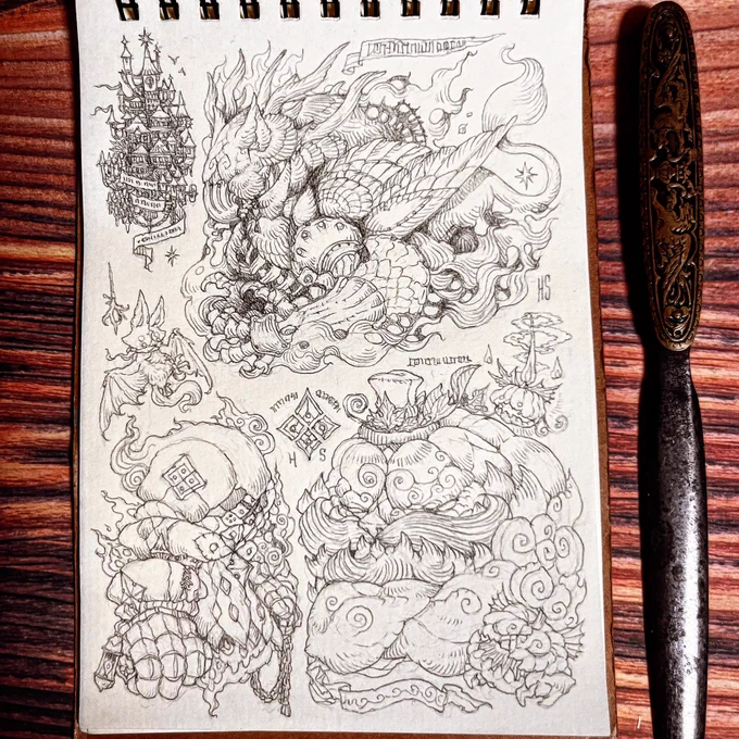 #私はこういう絵師です見た絵師全員参加
シャーペンでコツコツファンタジーなお絵描き好きです✨ 