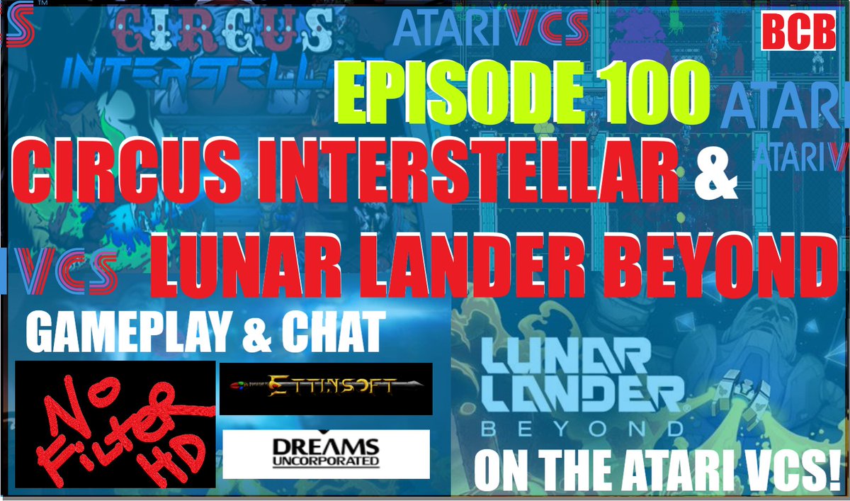 ballistikcoffee's tweet photo. On the 100th Ep of #NoFilterHD: I discuss &amp; play #CircusInterstellar by @Ettinsoft &amp; #LunarLanderBeyond by @Atari &amp; @D_Uncorporated on @TheAtari_VCS! 2 A+ #games u gotta play!😄Killer #Clowns &amp; all! 🤡Coming this Fri 8/9 @ 7p MDT on #BCB! Join us! Click: https://t.co/YTtoHMDDCV https://t.co/LtPmkJ75Cu