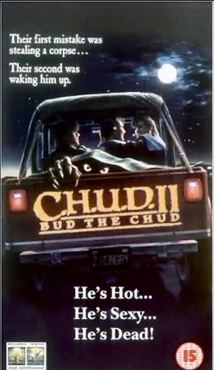 analgesicsleep's tweet photo. Posters for “C.H.U.D. II: Bud the C.H.U.D.” from the USA, France and The United Kingdom
#CultShelf #CHUD2 #BudTheCHUD #scifi #horror #80smovies https://t.co/6227VfvC6M
