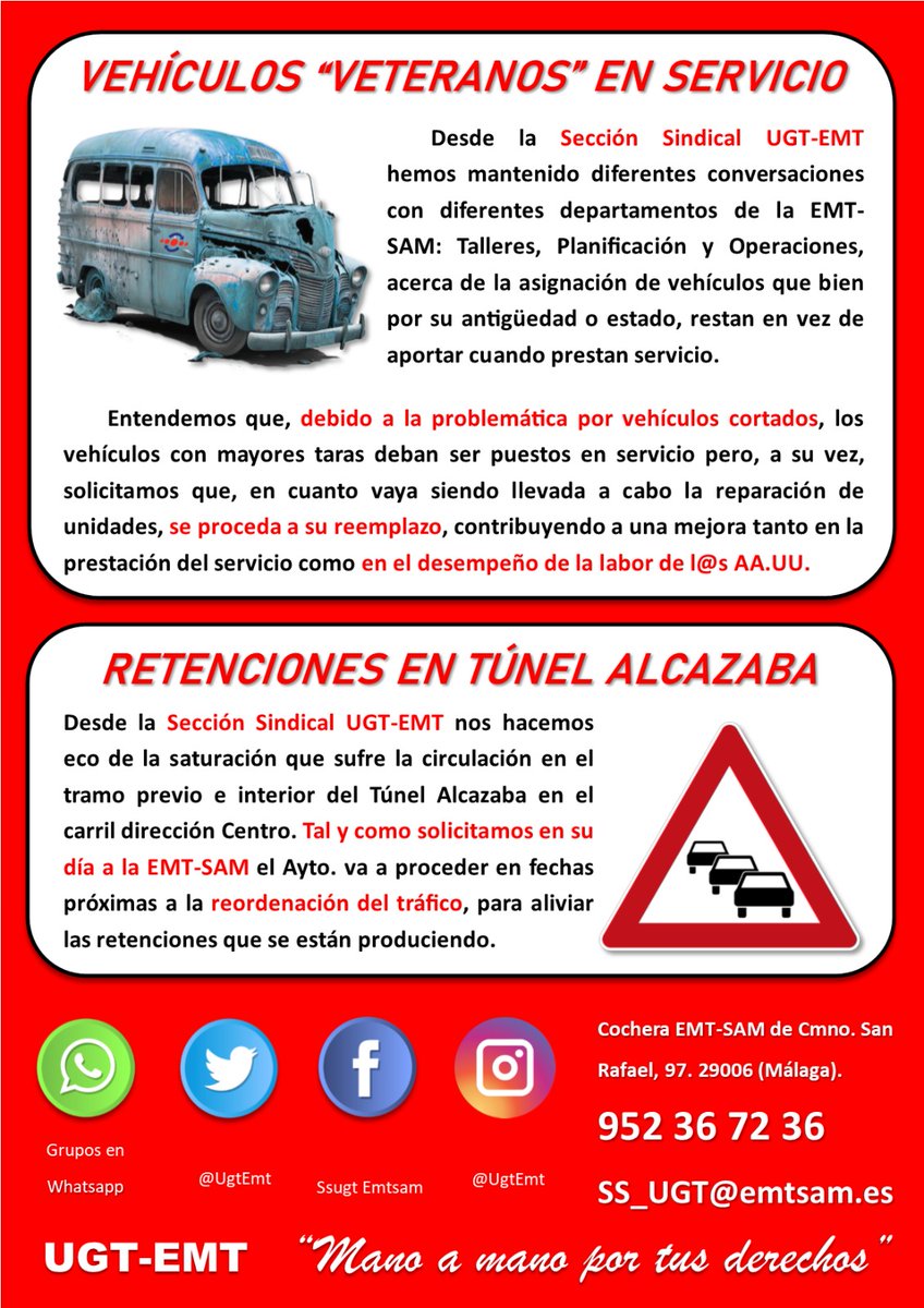 UgtEmt's tweet photo. 🗞️🗣️¡EXTRA! ¡EXTRA! ¡YA DISPONIBLE EL #35 DE LA GACETA DE LA @UgtEmt! Con todo lo acaecido de importancia para la plantilla de trabajadores/as de la @EMT_Malaga durante este pasado JUN/2024. Seguimos en la brecha, defendiendo los derechos de nuestr@s compañer@s. #afiliate 🤝 https://t.co/UEyz8SNOfu