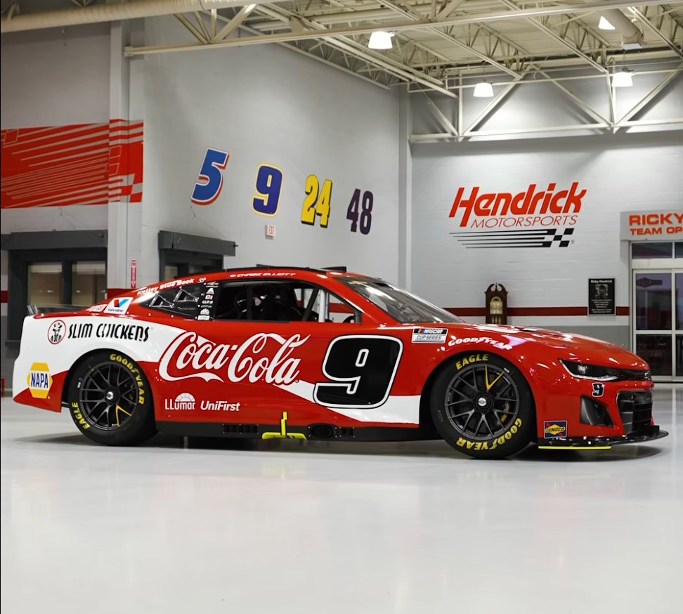 We have been waiting for this for a long time. <a href="/slimchickens/">Slim Chickens</a> will make their <a href="/NASCAR/">NASCAR</a> debut this Sunday as an associate sponsor on <a href="/TeamHendrick/">Hendrick Motorsports</a>'s No. 9 car! We will be pulling for you <a href="/chaseelliott/">Chase Elliott</a> ......have you heard about our chicken suit?