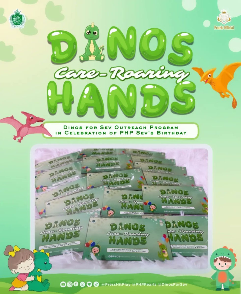 DinosForSEV's tweet photo. Gifts for the staff of HORFI are also all set 😍

*Please note that we'll only be accepting donations of any kind till August 9, 2024. Thank you soo much 🦖💚
 
🔗 https://t.co/CSr2fkrArT…

@s_sev__ @presshitplay @phppearls
#DinosCareRoaringHands #PHP_Sev #Press_Hit_Play https://t.co/BP4cNz2mxE