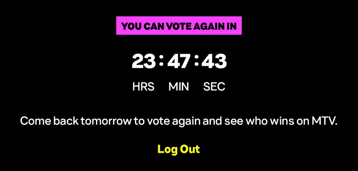 CamilaVAttack's tweet photo. SCROLL ALL THE WAY DOWN AFTER VOTING FOR ALL CATEGORIES AND REMEMBER TO LOG OUT! 

USE A DIFFERENT EMAIL AND VOTE 20x AGAIN FOR CAMILA CABELLO BEST POP! #VMAs https://t.co/ccgWuSXXDT