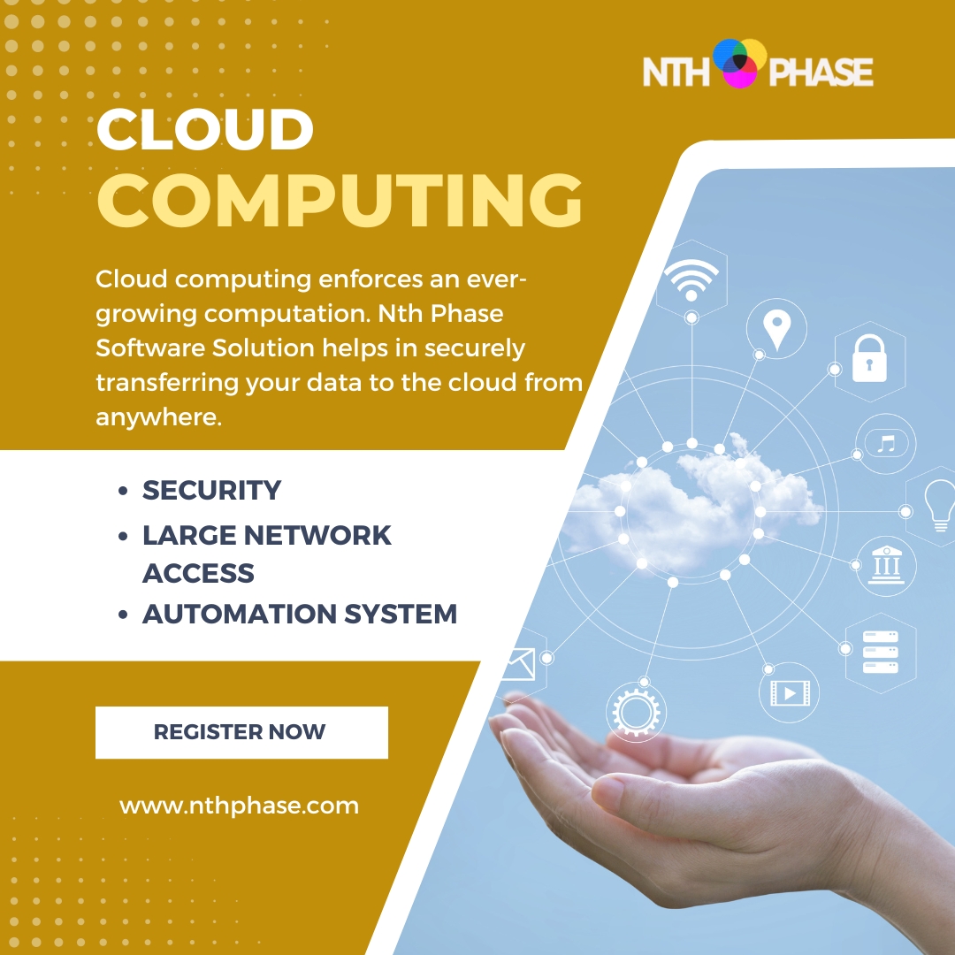 Nthphaseindia's tweet photo. Cloud computing enforces an ever-growing computation. Nth Phase Software Solution helps in securely transferring your data to the cloud from anywhere.
π https://t.co/V5fzRw65yO
β info@nthphase.com
#nthphase #nthphasesoftwaresolutions #cloudcomputing
#optimize #empowering https://t.co/qlGZ44OZv2