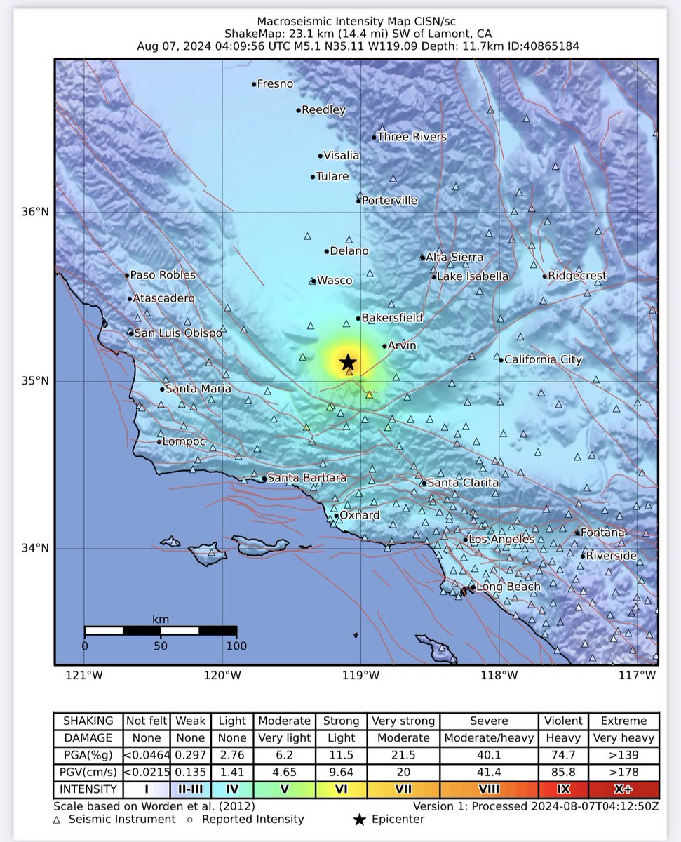 USGS ShakeAlert tweet media