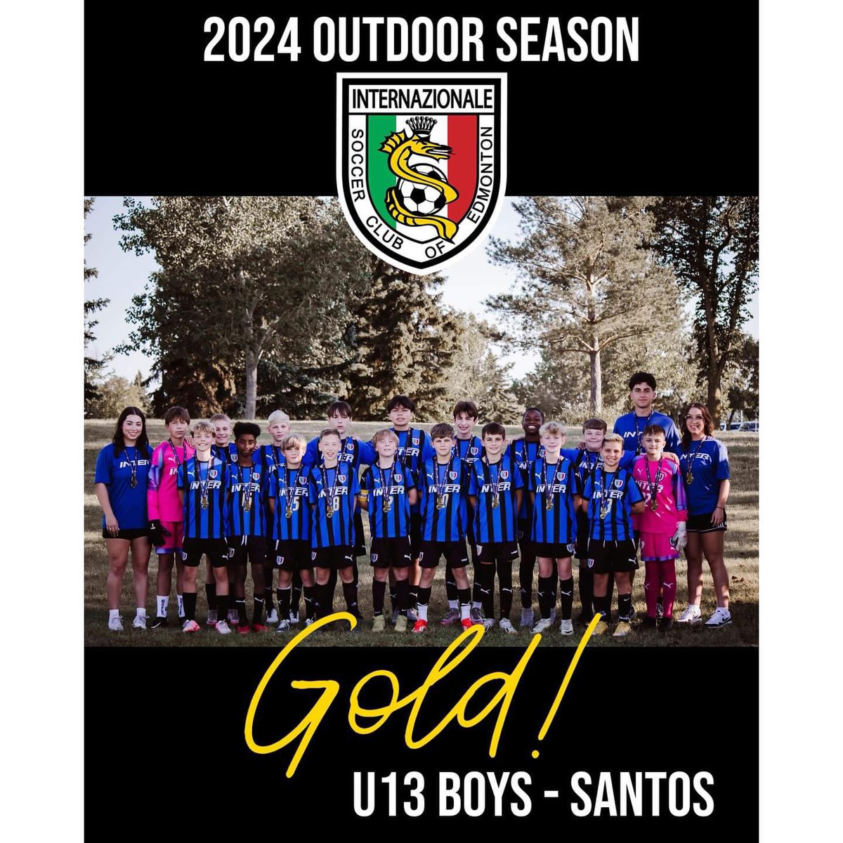 Congratulations to the @u13b_internazionale team for finishing FIRST in their division for the 2024 outdoor season! Spectacular job boys, all these teams making us so proud!
#yeg #yegsoccer #clubsoccer #developmentalskills #internazionale⚫️🔵 #webleedblue #emsa #u13 #firstplace