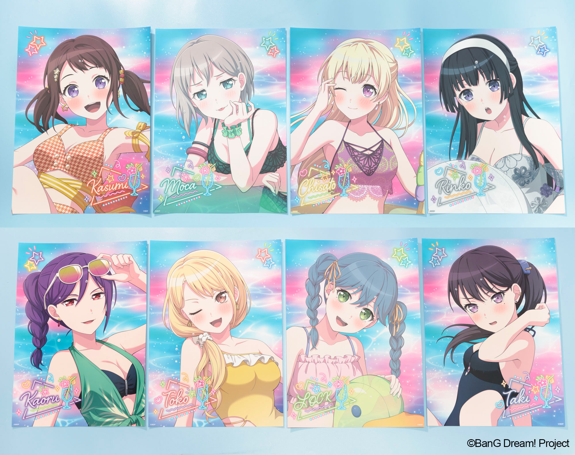 ガールズバンドパーティー    クリアポスター 3枚 バンドリ！ ガールズバンドパーティ！ A2クリアポスター ハロー
