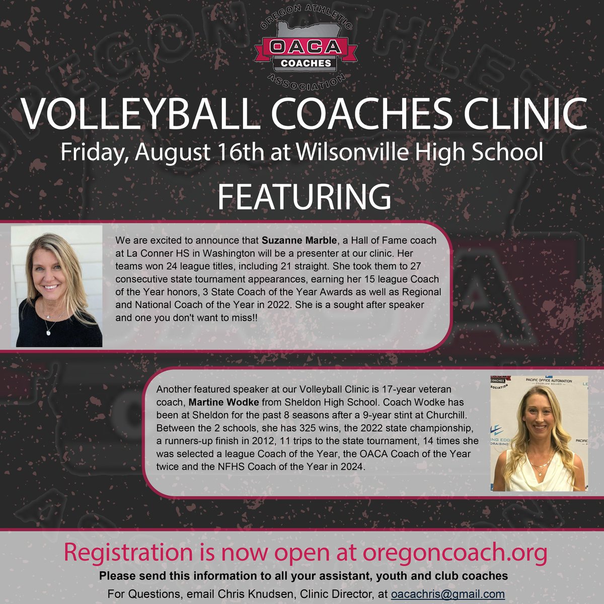 Will be another great day of professional development &amp; networking for Oregon HS volleyball coaches