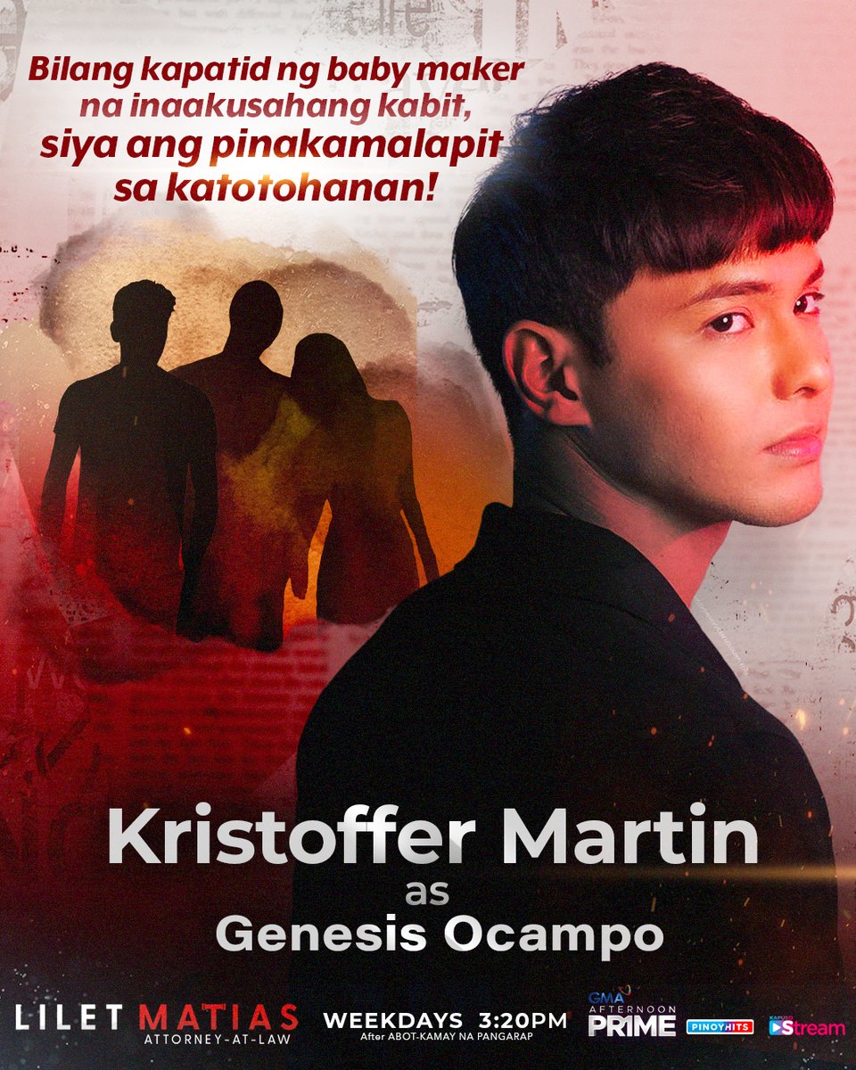 Anong alam mo, Genesis?

Abangan si Kristoffer Martin bilang Genesis Ocampo sa #LiletMatiasAttorneyAtLaw mamayang 3:20 PM sa GMA Afternoon Prime!