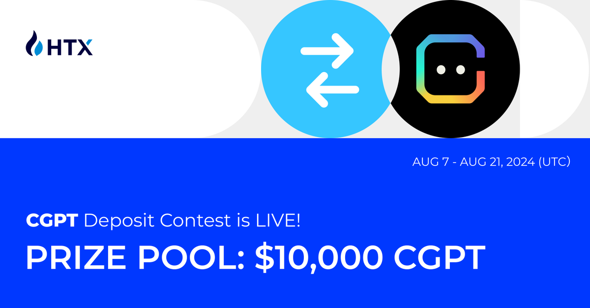 HTX_Global's tweet photo. AI on the move! 🤖

Deposit $CGPT on HTX, 
Grab your Share of $10,000 CGPT!

@Chain_GPT

Join now >>https://t.co/hzKHqtQKFs https://t.co/6XDfZNV0fF
