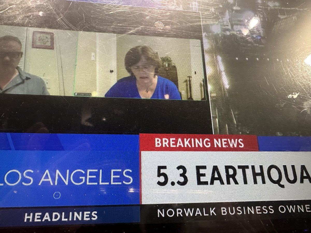 Patharveynews's tweet image. Did you feel the 5.3 ##earthquake? Dr. Lucy Jones from #Caltech on ⁦@kcalnews⁩ now.