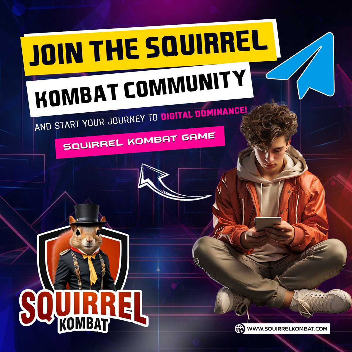 squirrel_kombat's tweet photo. Join the Squirrel Kombat community and start your journey to digital dominance!
#CryptoBattle #GamingCommunity #Crypto #SquirrelKombat #CryptoGaming #TelegramTapGame #TONRewards #BlockchainGaming #Telegram https://t.co/F3xJElm3F5