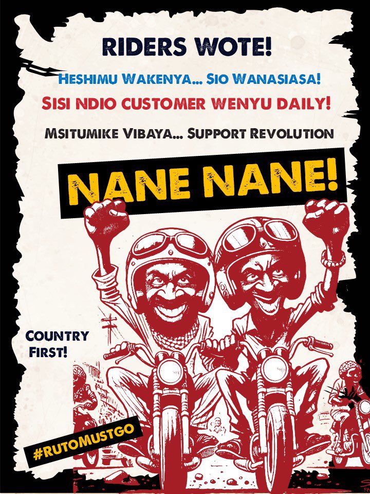 itskipronoh's tweet image. Boda Boda Riders wote wamesema kesho ni ile siku! #NaneNaneMarch! Nairobi Tokea!!