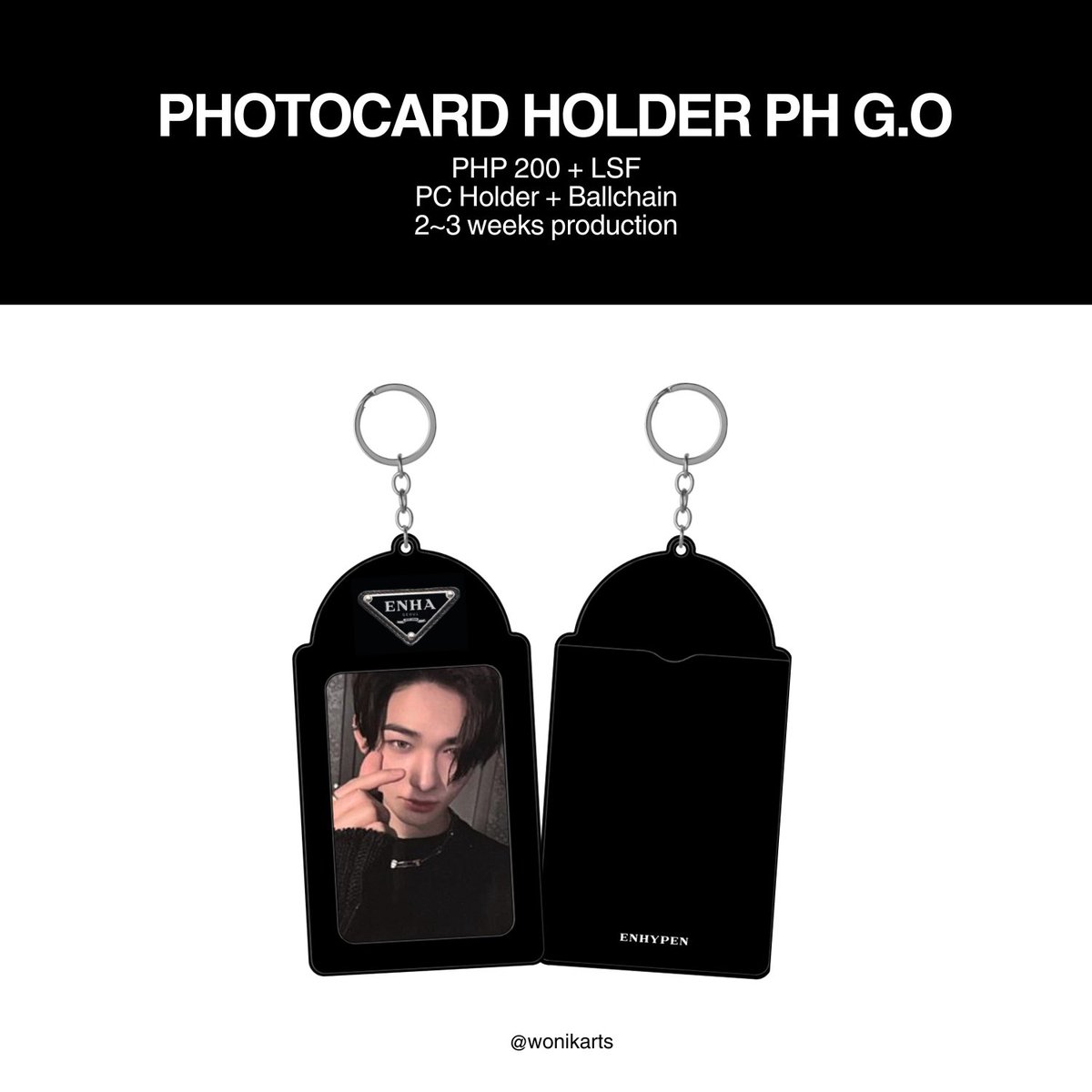 [interest check/ic/wts/lfb] round 2 🥹

designer-inspired enha photocard holder ph go

php 200 + lsf

pc holder + ball chain
at least 50 slot takers
ww ok

like/rt if inch!

t. enha enhypen jungwon heeseung jay jake sunghoon sunoo ni-ki