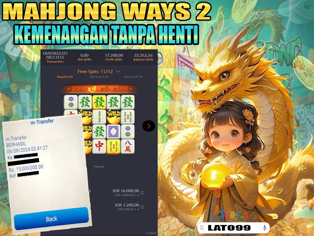 OwnerL91871's tweet photo. kemenangan member Lato99
di tanggal 07/08/2024
bermain di mahjong wasy 2 https://t.co/iJbu2xhSC3