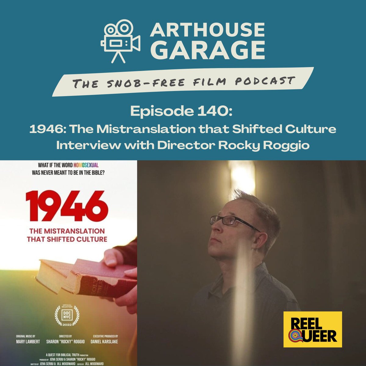 Arthouse Garage (@arthousegarage) on Twitter photo I speak with Rocky Roggio, dir. of 1946: THE MISTRANSLATION THAT SHIFTED CULTURE, about Bible translation and the LGBTQ+ community.
<a href="/1946theMovie/">1946: The Mistranslation that Shifted a Culture</a> screening and Q&A at the Reel Queer Film Festival in LR, this Friday
Listen in your podcast app or here: buff.ly/3yrPlZi I speak with Rocky Roggio, dir. of 1946: THE MISTRANSLATION THAT SHIFTED CULTURE, about Bible translation and the LGBTQ+ community.
<a href="/1946theMovie/">1946: The Mistranslation that Shifted a Culture</a> screening and Q&A at the Reel Queer Film Festival in LR, this Friday
Listen in your podcast app or here: buff.ly/3yrPlZi
