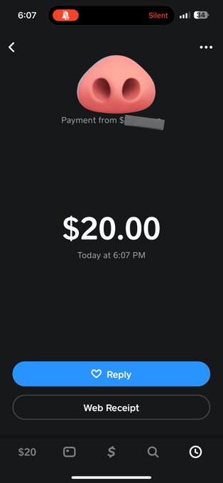 Was laying down sick this afternoon, thinking I'd like an inferior to send $20.  15 minutes later some