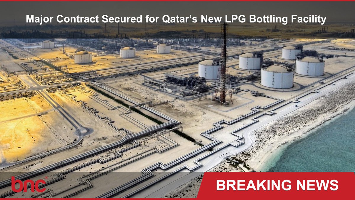 bncnetwork's tweet photo. Major Contract Awarded for Qatar’s New LPG Bottling Facility
https://t.co/IiaWU3Kbed
#OilandGas #Enerygy #BNCNetworks #ProjectIntelligence #Qatar https://t.co/4nKkKSmqHv