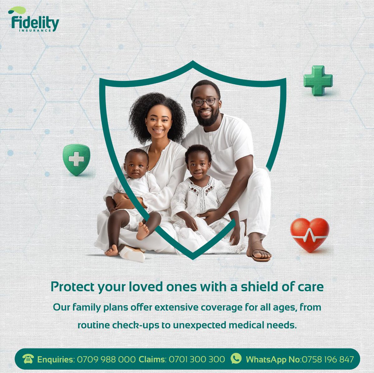 FidelityKenya's tweet photo. Ensure your family's health and happiness with a plan that grows with you. Contact us today on 0722204967 to secure your health insurance plan and enjoy peace of mind.
#myafyashield #wellness #yourhealthisourpriority #insuranceyoucantrust #fidelityshield #fidelityafya https://t.co/6pO65QrpWm
