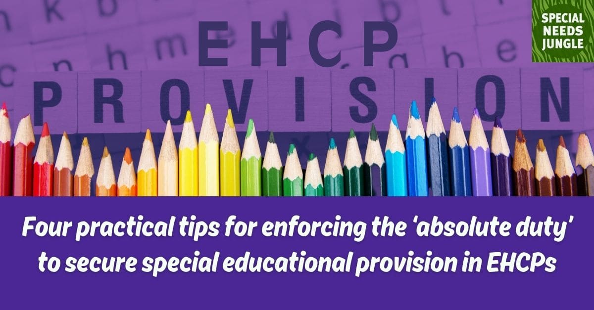 Special Needs Jungle (@spcialndsjungle) on Twitter photo NEW POST: After a recent High Court ruling underlined that LAs MUST ensure an #EHCP is carried out, the two lawyers involved, <a href="/OlliePersey/">Ollie Persey</a> and Adam Mercer, offer their 4 practical tips for enforcing this āabsolute dutyā specialneedsjungle.com/4-tips-absolut⦠NEW POST: After a recent High Court ruling underlined that LAs MUST ensure an #EHCP is carried out, the two lawyers involved, <a href="/OlliePersey/">Ollie Persey</a> and Adam Mercer, offer their 4 practical tips for enforcing this āabsolute dutyā specialneedsjungle.com/4-tips-absolutā¦