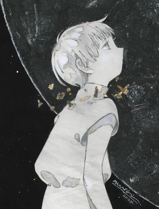 「冷たい円床で見る夢」#企画展_白月の夜_楽園で会いましょう 