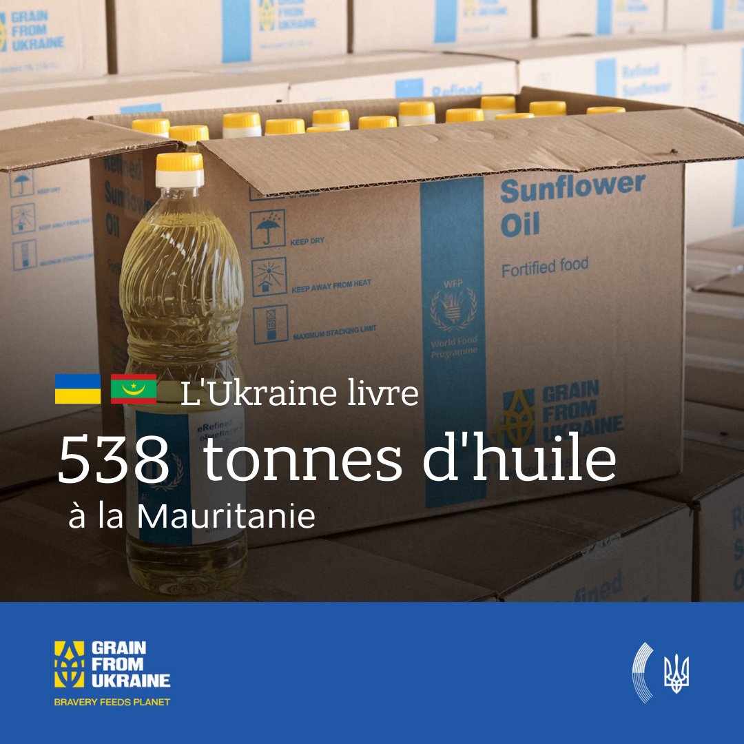mo_zeini's tweet photo. #AZAWAD #RÉFUGIÉS 
#UKRAINE 

🇺🇦🇲🇷#Ukraine a livré 538 tonnes d'huile végétale à la #Mauritanie dans le cadre du programme #GrainFromUkraine

Les fournitures seront distribuées au #camp de #Mbera au profit des #réfugiés https://t.co/fmuk78qWvg