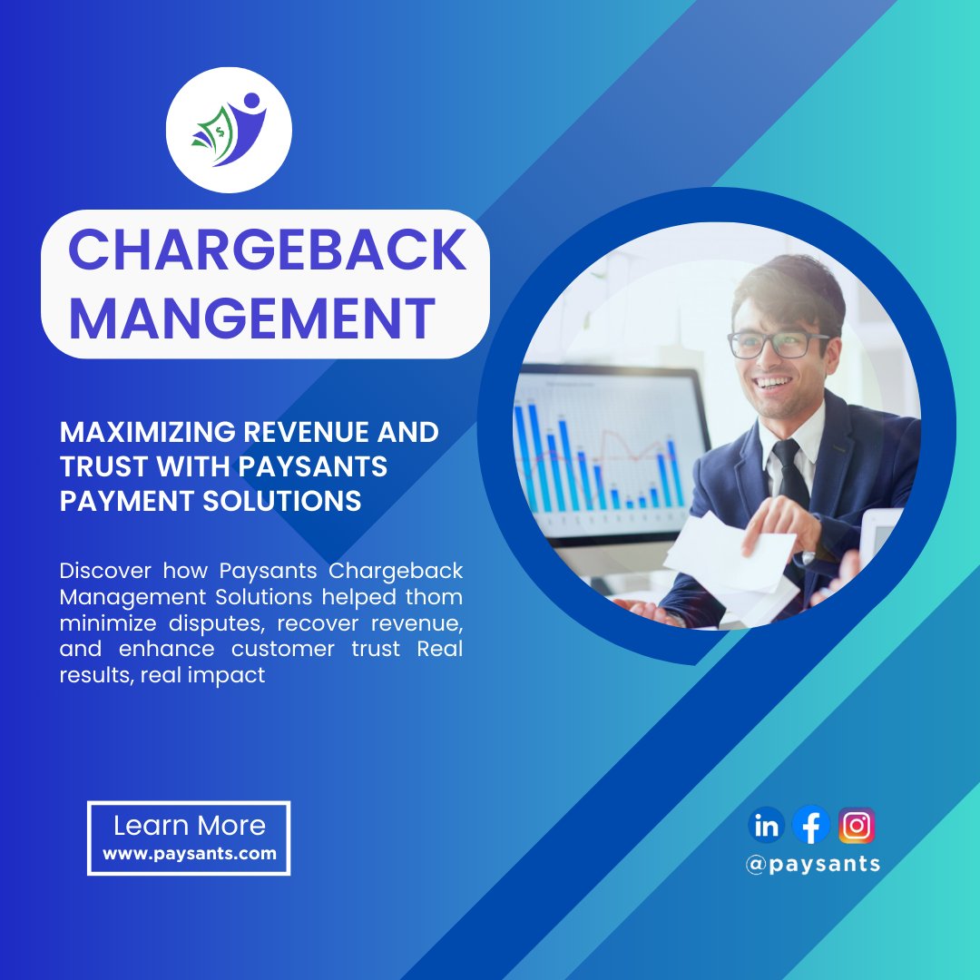 Paysants_'s tweet photo. Unlock the power of effective chargeback management with Paysants Payment Solutions. See how we help minimize disputes, recover revenue, and build customer trust. Real results, real impact.
.
.
#ChargebackManagement
#RevenueRecovery
#CustomerTrust
#PaysantsSolutions https://t.co/V3zGTpvZ5y