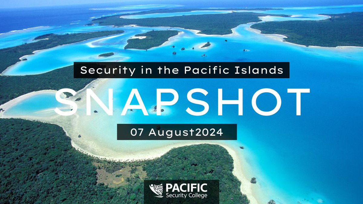 📢  A snapshot of security in the Pacific:

➡️ Region focused on threat of climate change
➡️ Peace uncertain following New Caledonia unrest
➡️ Concerns surrounding deep sea mining
➡️ Progress for regional architecture on gender equality

Read more: ow.ly/LbfA50SSEae
