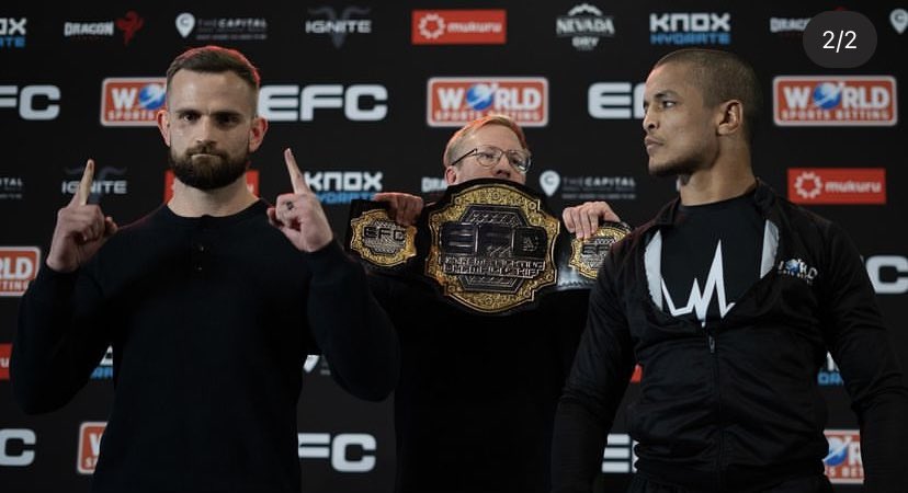 It’s weigh ins for 116!
Let’s see some monster star downs!
Let’s crown this 185lbs division with a king, J. Du Plessis or Micheal! 
Let’s go!
<a href="/Jaco3631489/">Jaco du Plessis</a> v <a href="/LukeMichaelMMA/">Luke Michael</a> 
<a href="/EFCworldwide/">EFC Worldwide</a> #EFC116