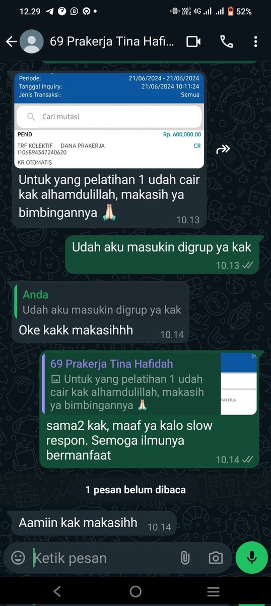 uniqornsmall's tweet photo. Halo! ada yang lolos prakerja gelombang 71? kalau kalian bingung milih pelatihan aku punya grup sharing prakerja nih
di grup gelombang 63-70 kemarin insentifnya sudah cair semua
ini free ya..
boleh reply atau dm ya jika berminat
#prakerja #gelombang71 #lolosprakerja https://t.co/pqiAHPsB7T