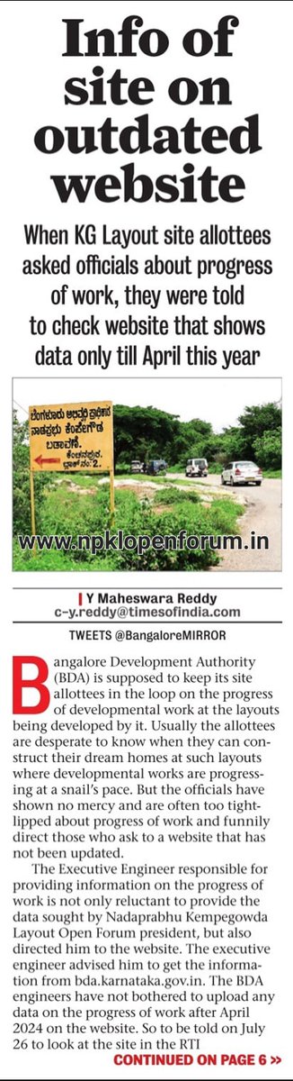 NadaPrabhu Kempegowda Layout Open Forum(R) tweet media