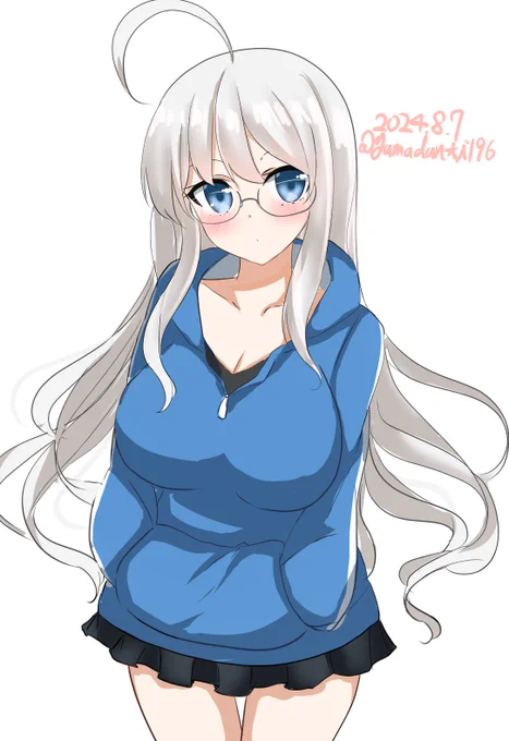 #艦これ版深夜の真剣お絵描き60分一本勝負  #艦これ版真剣お絵描き60分一本勝負_20240807ヘイウッドちゃん 