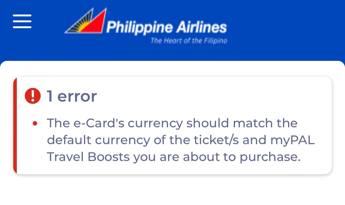 benworktweeter's tweet photo. @flyPAL @KAYAK I tried to redeem the gift card again today.

At least the bug now makes it clear that the currency should be changed to match the gift card.

Unfortunately there is no way to change the currency!! 🤡🤡🤡🤡🤡

The gift card is useless! https://t.co/38NZ2zoxns