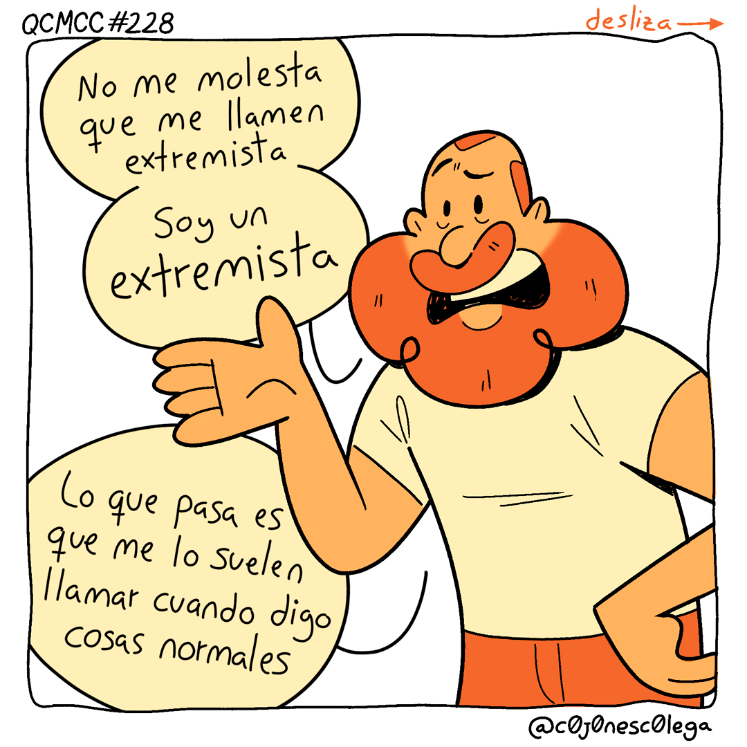 C0j0nesC0lega's tweet photo. ¡Oh no! ¡Soy un extremista!!!!!! ¿Cómo ha podido pasar???? https://t.co/QuCoDSwBv3