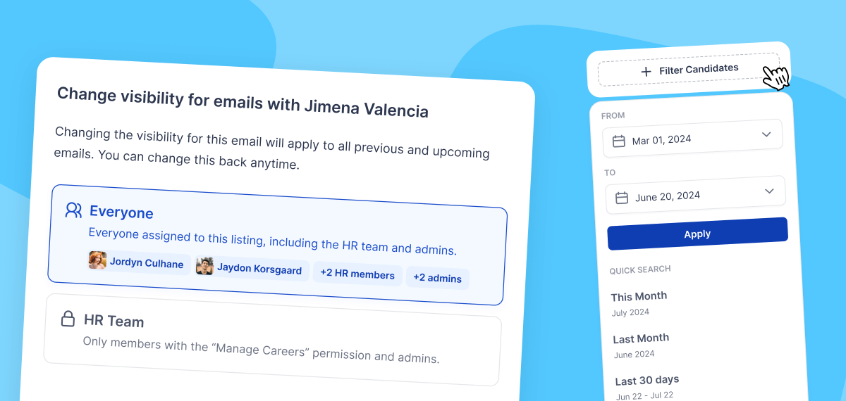 PontaHR changelog time! ⏰

In the latest update, we’ve:
📧 Enhanced email visibility – Choose who sees each thread (HR team or everyone).
🎯 Added more candidate database filters.
🐞 Fixed a few bugs

Learn more here ➡️ bit.ly/4fyyu7Q
