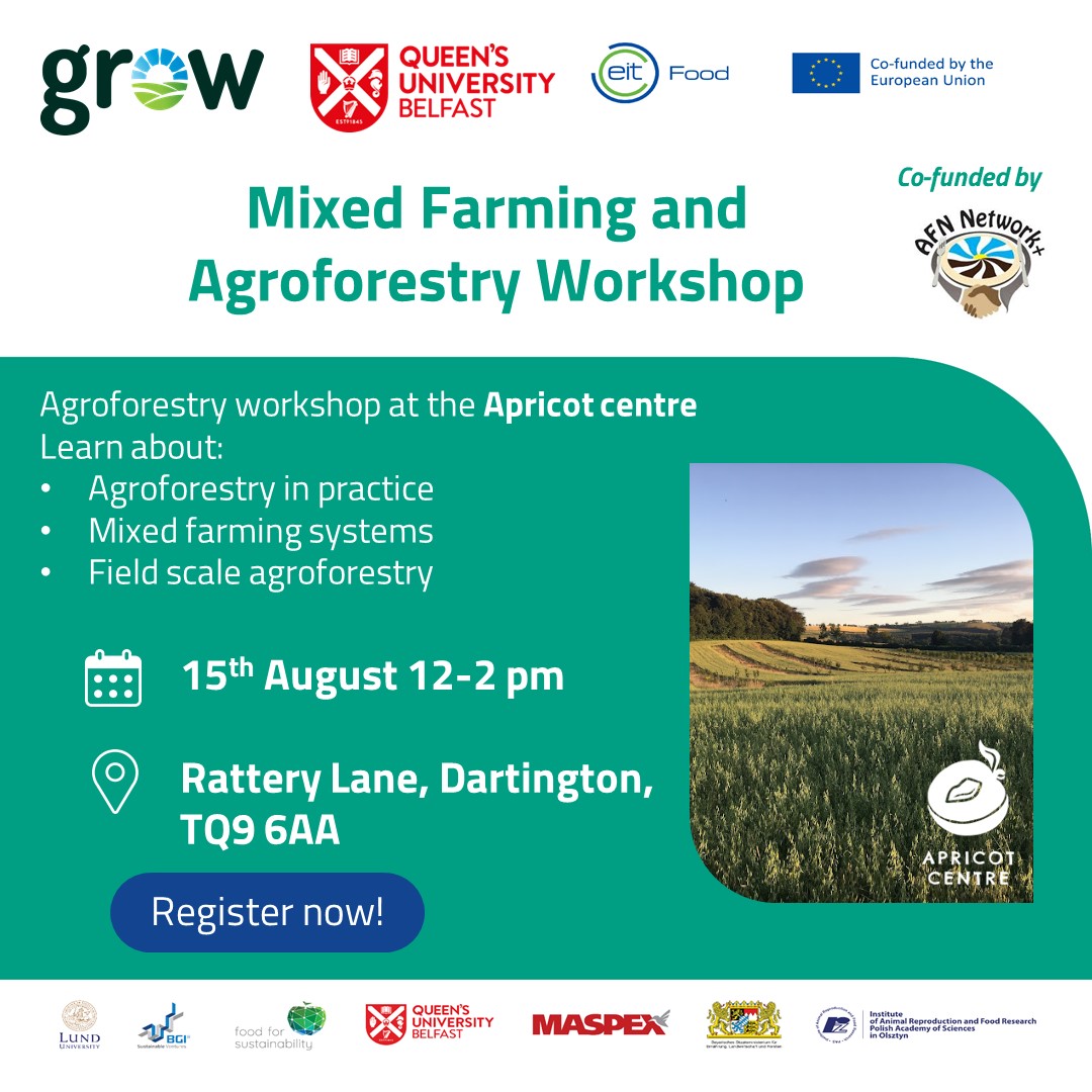 SMcLaughlinQUB's tweet image. 📢Join the @ApricotCentre for a #farmwalk exploring the benefits of #agroforestry and #SustainablePractices 🌾🌳

#southwestengland #devon #cornwall #somerset #lovedevon #dorset #exploredevon #discoverthesouthwest #westcountry