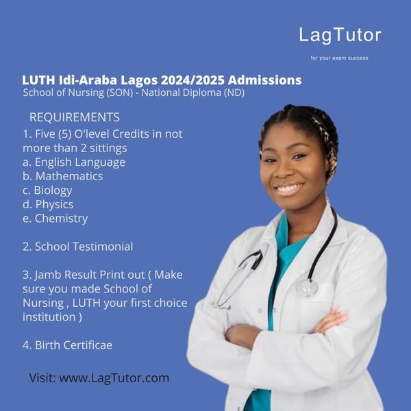 lagtutor's tweet image. Application form for School of Nursing LUTH 2024/2025 Admission is on sale -
lagtutor.com/wordpress/inde… 
#leaked