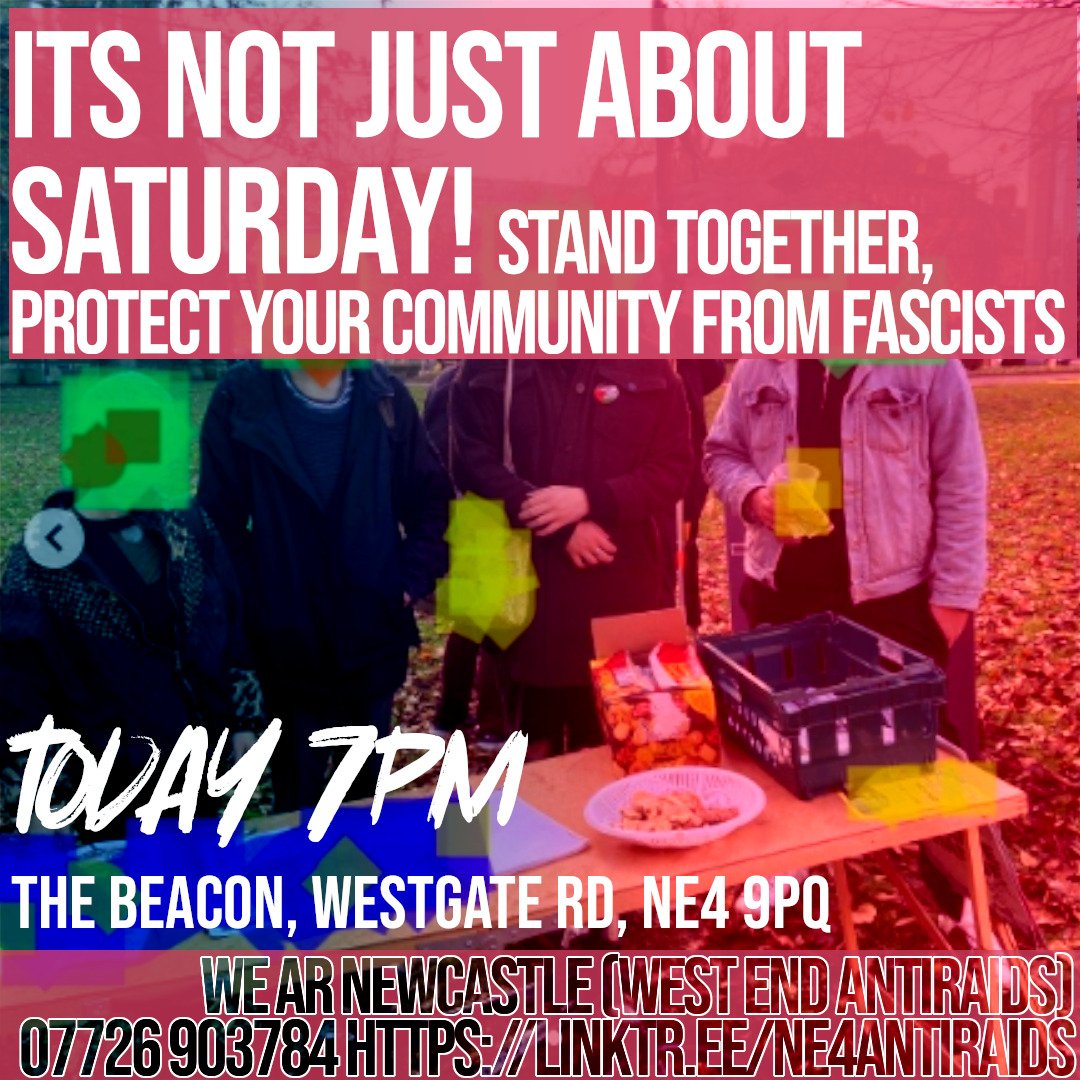 Today 7pm protect your community from fascists!