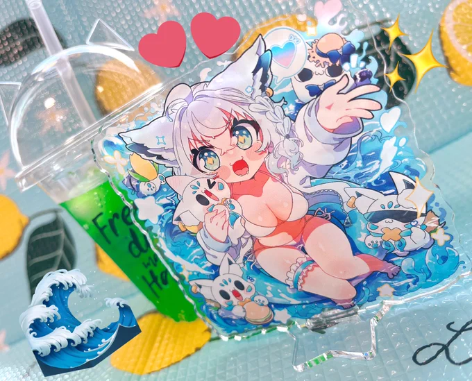 夏コミのグッズのサンプルです〜ぜーんぶめっちゃ可愛いです 