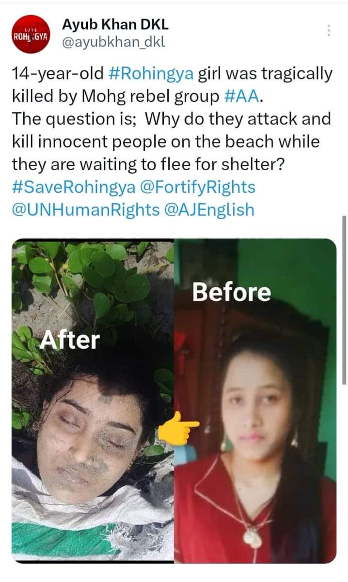 RohimUllahRP's tweet photo. #AllEyesOnRohingya
#AllEyesOnMaungdaw
#AllEyesOnArakanState
#StopGenocide
#JusticeForRohingya
#HelpRohingya
#SaveRohingya
#PrayForRohingya https://t.co/HdMcX89BMd