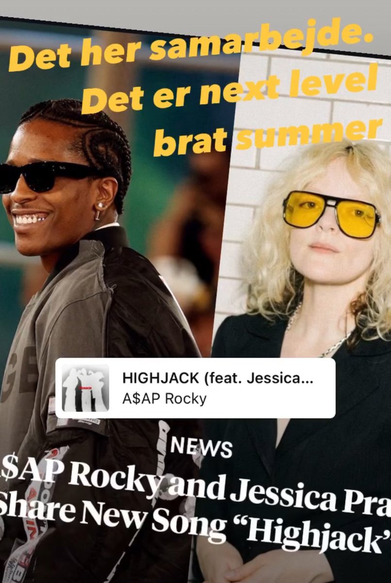 FODBOLDBROK's tweet photo. Next level brat summer! Vidunderlige Jessica Pratt sender A$AP-banger ud i stratosfæren. Hvem havde set det samarbejde komme? Vanvittigt veloplagt. Mest overvældende rap-tune siden “Swimming Pools” (i denne alt-rock-nørds bog) #musikdk https://t.co/Y61DDyJCUi