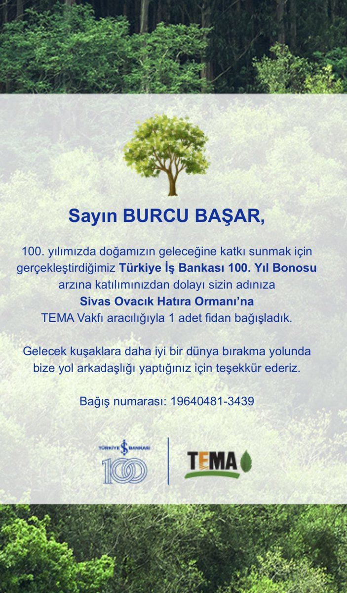 Arada bir güzel şeylerde oluyor tabi ki.
Teşekkürler <a href="/isbankasi/">İş Bankası</a> ♥️