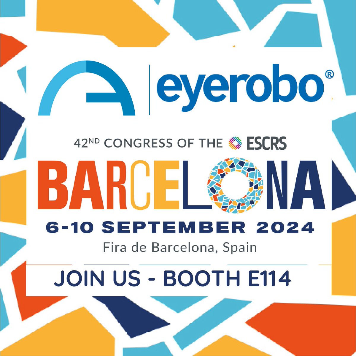 We are exhibiting at the 42nd Congress of The European Society of Cataract and Refractive Surgeons (ESCRS) in Fira de Barcelona, Spain! Come and join us in Hall 7 – booth E114. To book an appointment with our team, send an email to sales@adaptica.com. See you there!