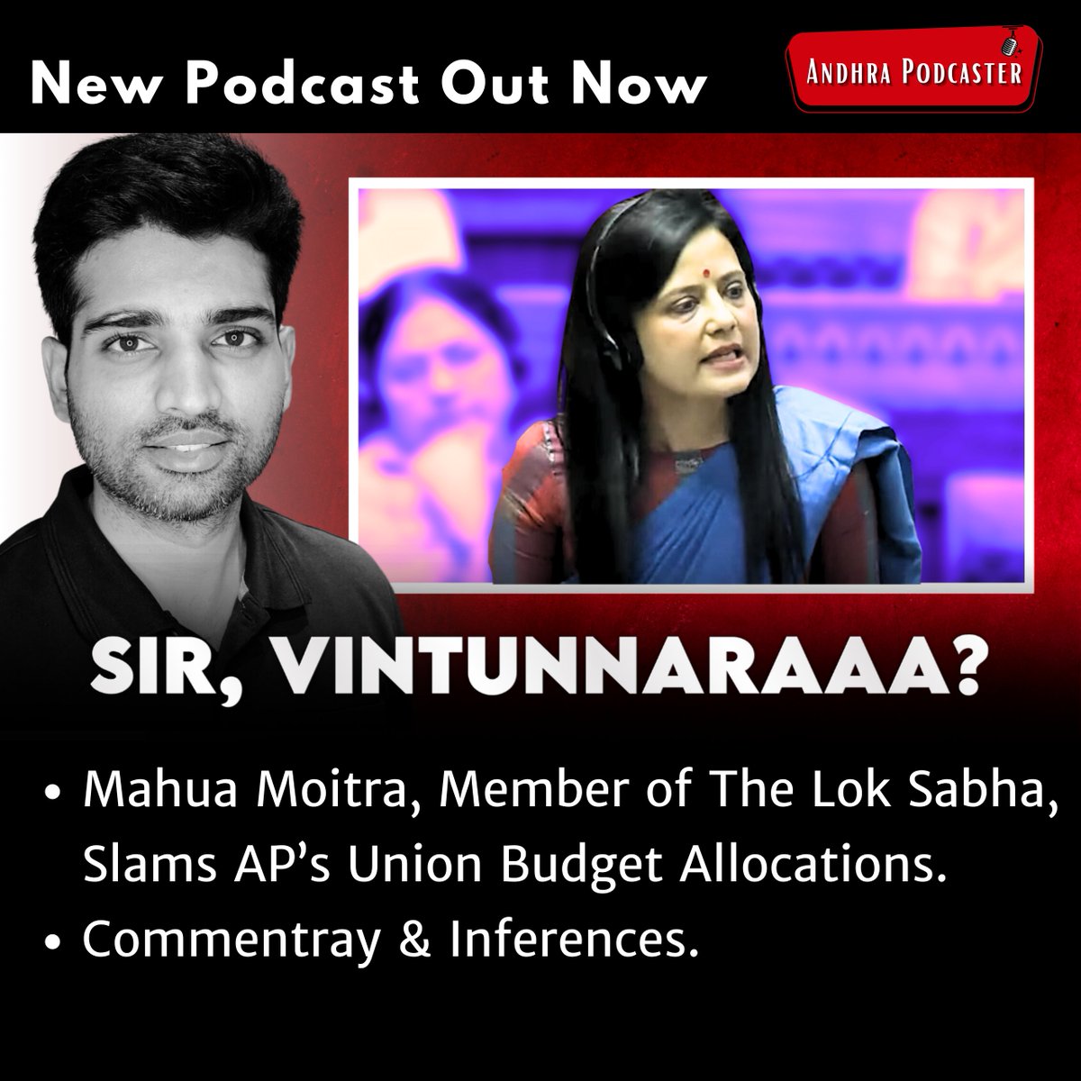 AndhraPodcaster's tweet photo. CBN Sir, Time To Join INDIA Alliance? | #Ep307 Andhra Podcaster | Vijay Kesari
Link to the podcast: https://t.co/sjxpvpfpPY
Please put any questions you have in the comments section below this post and thanks for your interest in the development of Andhra.
- Vijay
#andhrapodcaster #vijaykesari #andhrapradesh #andhradevelopment #ap #apdevelopment #andhrapodcast #bjp #tdp #jsp #pawankalyan #ncbn #chandrababunaidu #ycp #ysjagan #ysrc #ysrcp #andhraentrepreneurs #innovation #entrepreneurship #vijaykesaripodcast