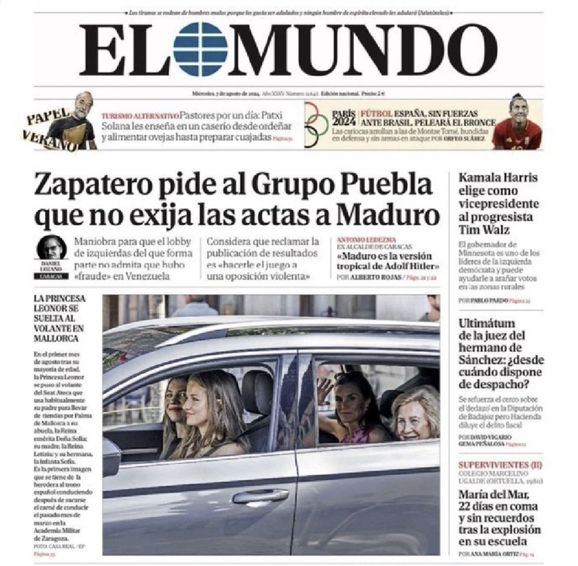 DarielaSosa's tweet photo. 🇪🇸🇻🇪 Venezolanos y amigos de la democracia exigimos a #Zapatero que cese su lobby internacional para aceptar el fraude electoral de Maduro sin la publicación de resultados verificables. 

Acompáñanos HOY #7Ago a las 9:00 pm en la Plaza de Cibeles en Madrid.

#QueMuestrenLasActas https://t.co/JMok7sAW2J